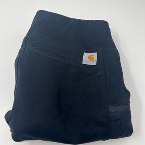Carhaett pants women XS Black utility pants leggings force lightweight 26x28